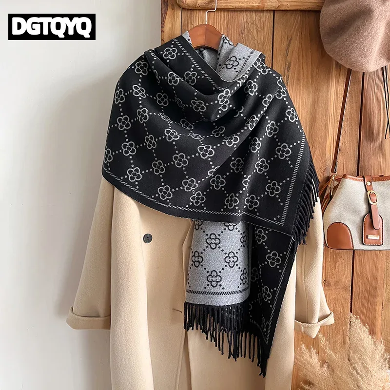 Go Ethnic Fashion - Кашемировый зимний шарф для женщин, теплый,